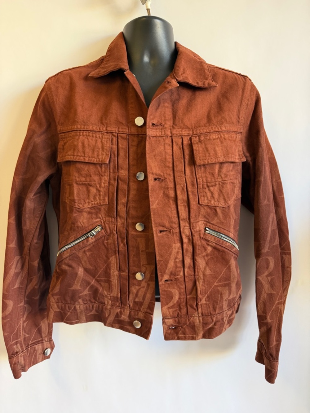 AMIRI Monogram Denim Jacket Size Medium